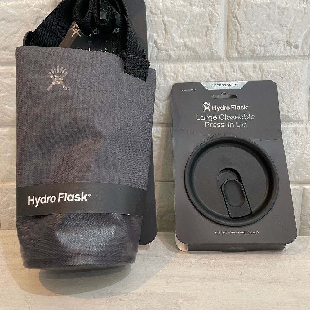 Hydro flask bottle sling and cap